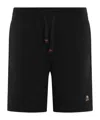 Parajumpers 'cairo' Black Shorts With Elastic Drawstring Waist And Logo Patch On The Front In Black