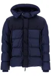 Parajumpers Two-pockets Quilted Duke Down Jacket In Peacot (blue)