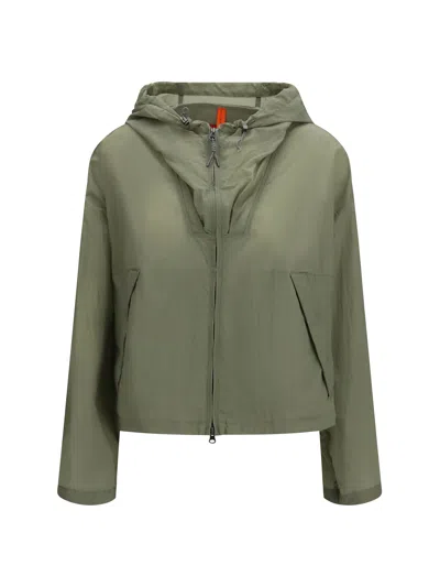 Parajumpers Eka Nile Hooded Jacket In Green