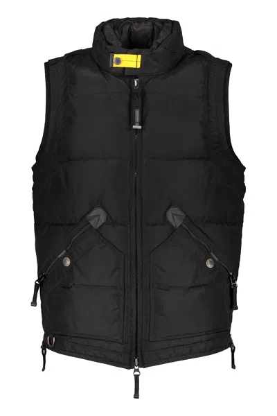Parajumpers Elegant Black Vest And Functional For Outdoor