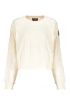 Parajumpers Elegant Ivory Cropped Sweater Made Of Soft Material In Neutral