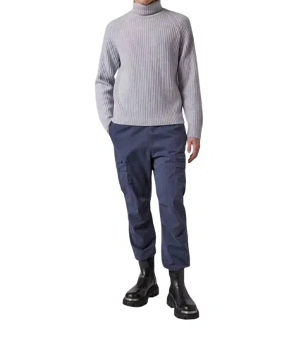 Parajumpers Ettore Turtle Neck Sweater Top In Luna Rock In Gray