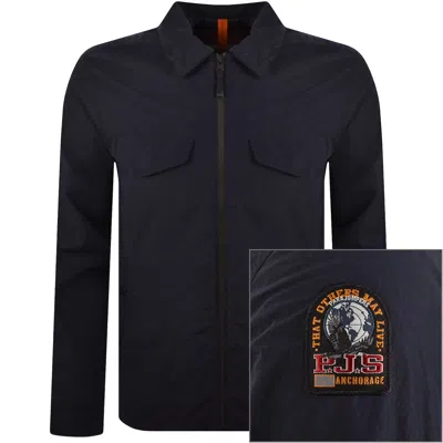 Parajumpers Evander Overshirt Navy In Blue