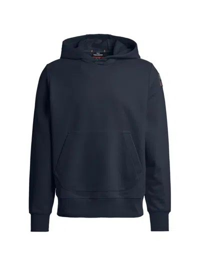 Parajumpers Everest Logo-patch Hoodie In Blue