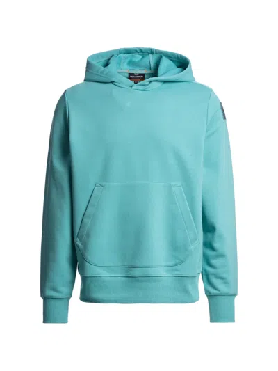Parajumpers Everest Logo-patch Hoodie In Blue