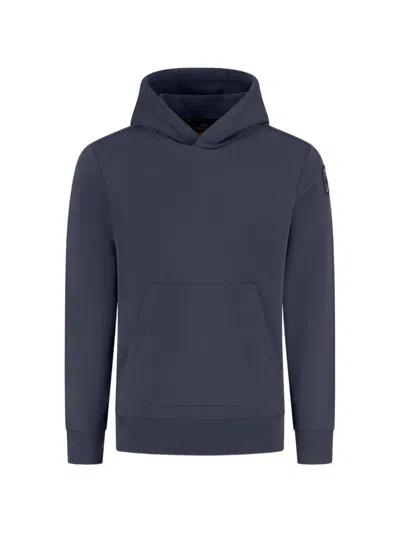 Parajumpers Everest Logo-patch Hoodie In Blue