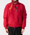 Parajumpers Fire Shearling-lined Bomber Jacket In Red