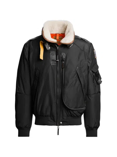 Parajumpers Fire S. Shearling-trim Down Jacket In Black
