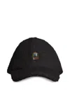 Parajumpers Fleece Logo-patch Cap In Black