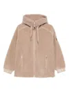 Parajumpers Fleece Zip-up Hoodie In Brown