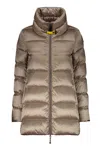 Parajumpers Full Zip Down Jacket In Brown