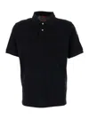 PARAJUMPERS BLACK POLO SHIRT IN COTTON MAN