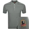 Parajumpers Gangapuma Polo T Shirt Green In Gray