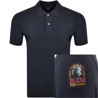 Parajumpers Gangapuma Polo T Shirt Navy