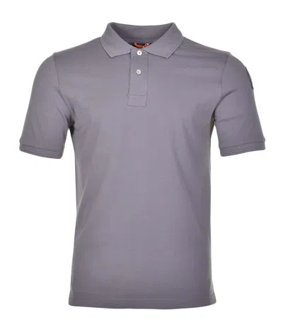 Parajumpers Gangapuma Short Sleeve Polo Gargoyle In Grey