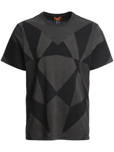 Parajumpers Geometric-pattern T-shirt In Grey