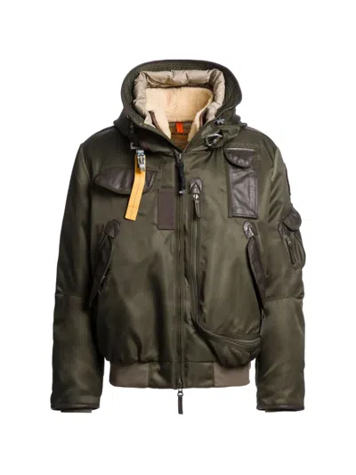 Parajumpers Gobi 20th Shearling-collar Bomber Jacket In Brown