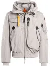 Parajumpers Shearling-collar Hooded Bomber Jacket In Neutrals
