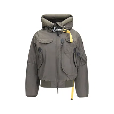 Parajumpers Gobi Hooded Bomber Jacket In Gray