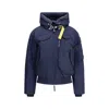 Parajumpers Women Gobi Hooded Bomber Jacket In Blue