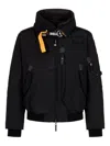 Parajumpers Gobi Logo-patch Hooded Jacket In Black