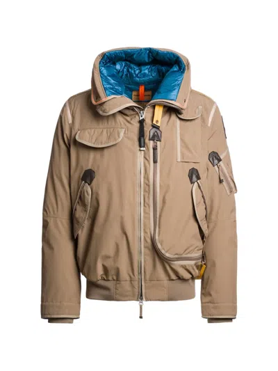 Parajumpers Gobi Light Hooded Bomber Jacket In Brown