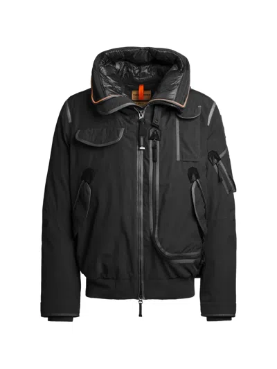 Parajumpers Gobi Light Hooded Bomber Jacket In Black