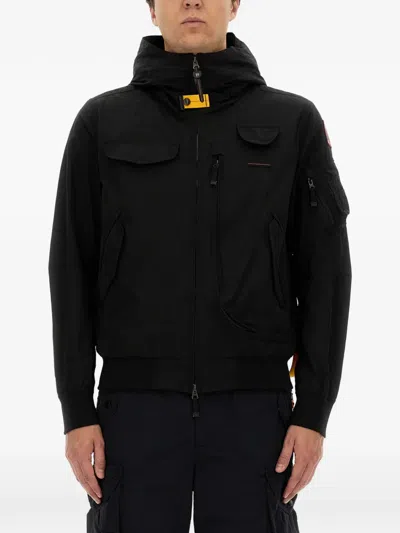 Parajumpers Gobi Multi-pocket Hooded Jacket In Black