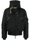 Parajumpers Gobi Logo-patch Hooded Jacket In Black