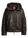 Parajumpers Gracia Leather Jacket In Brown