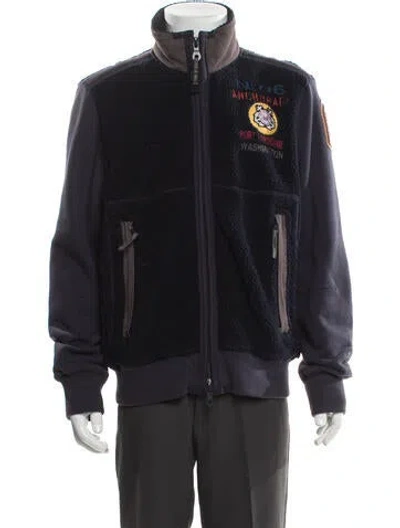 Pre-owned Parajumpers Graphic Print Parka In Gray