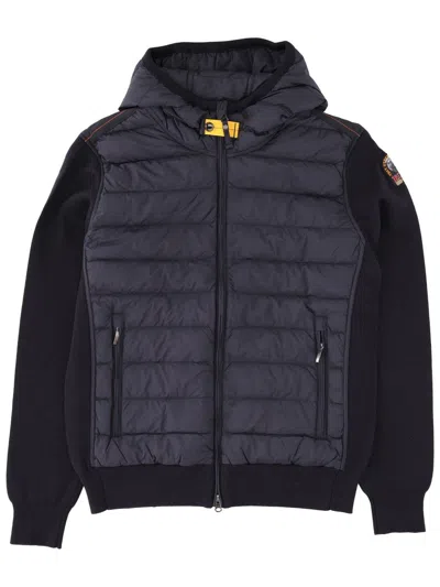 Parajumpers Grey Quilted Textured Down Jacket In Black