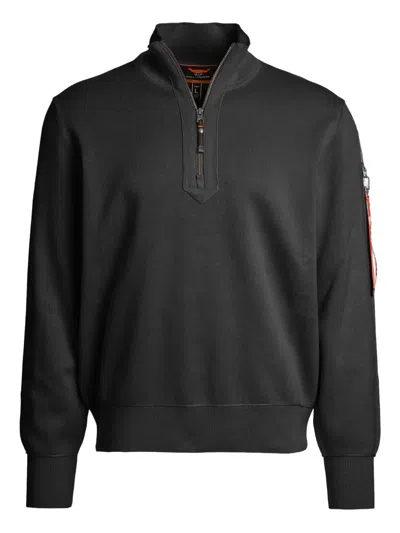Parajumpers Half-zip Long-sleeve Sweater In Black