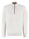 Parajumpers Half-zip Ribbed Sweater In White
