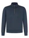 Parajumpers Broad Peak Quarter Zip Sweatshirt Blue Navy In Blue