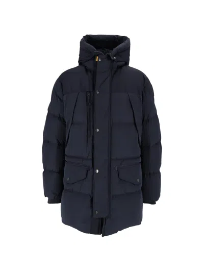 Parajumpers Harraseeket 2.0 Hooded Down Parka In Blue