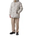 Parajumpers Harraseeket Puffer Jacket In Pelican In Multi