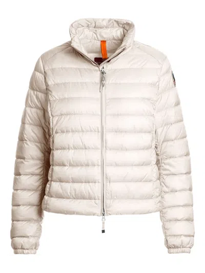 Parajumpers High-neck Quilted Jacket In White