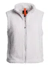 Parajumpers High-neck Zip-front Waistcoat In White