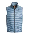 Parajumpers High-necked Sleeveless Vest In Blue