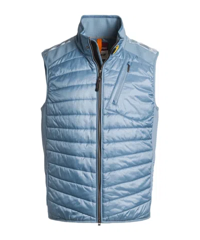 Parajumpers High-necked Sleeveless Vest In Blue