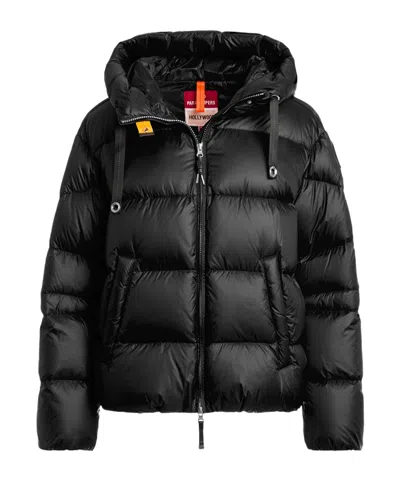 Parajumpers Tilly Womens Hooded Down Padded Jacket In Blue Navy 316