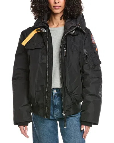 Parajumpers Hooded Down Bomber Jacket In Black