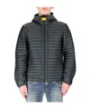 Parajumpers Hooded Down Jacket In Black
