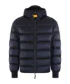 Parajumpers Wilmont Hooded Quilted Jacket In Black