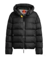 Parajumpers Hooded Down Jacket In Black