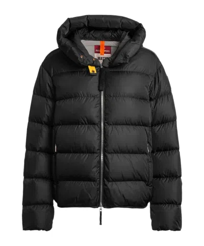 Parajumpers Hooded Down Jacket In Black