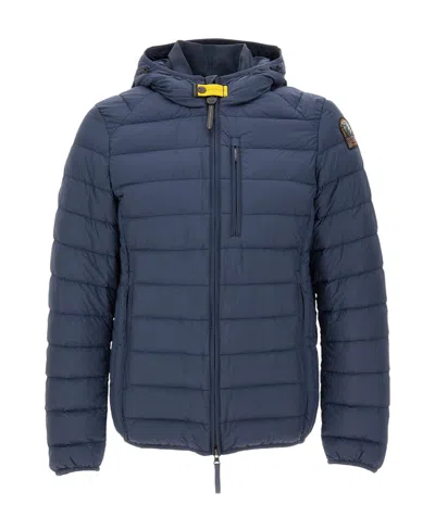 Parajumpers Hooded Down Jacket In Blue