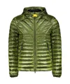 Parajumpers Miroku Hooded Down Jacket In Green