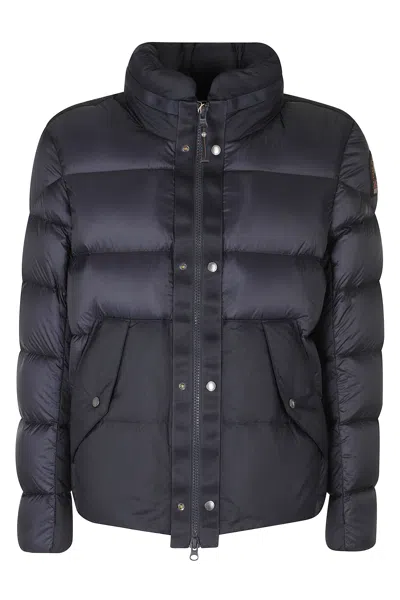 Parajumpers Hooded Down Jacket With High Neck And Padded Design In Black